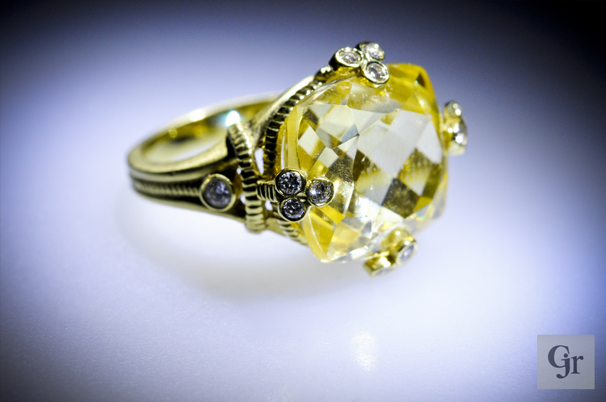 yellow diamond ring