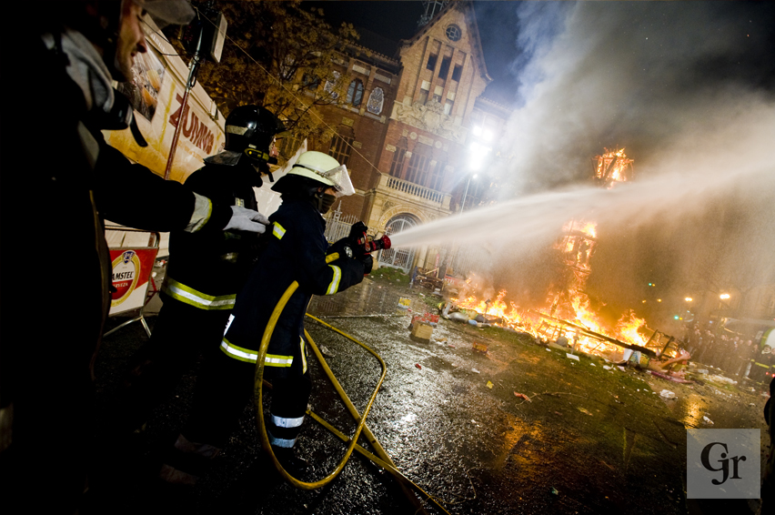 Valencia Fallas firemen